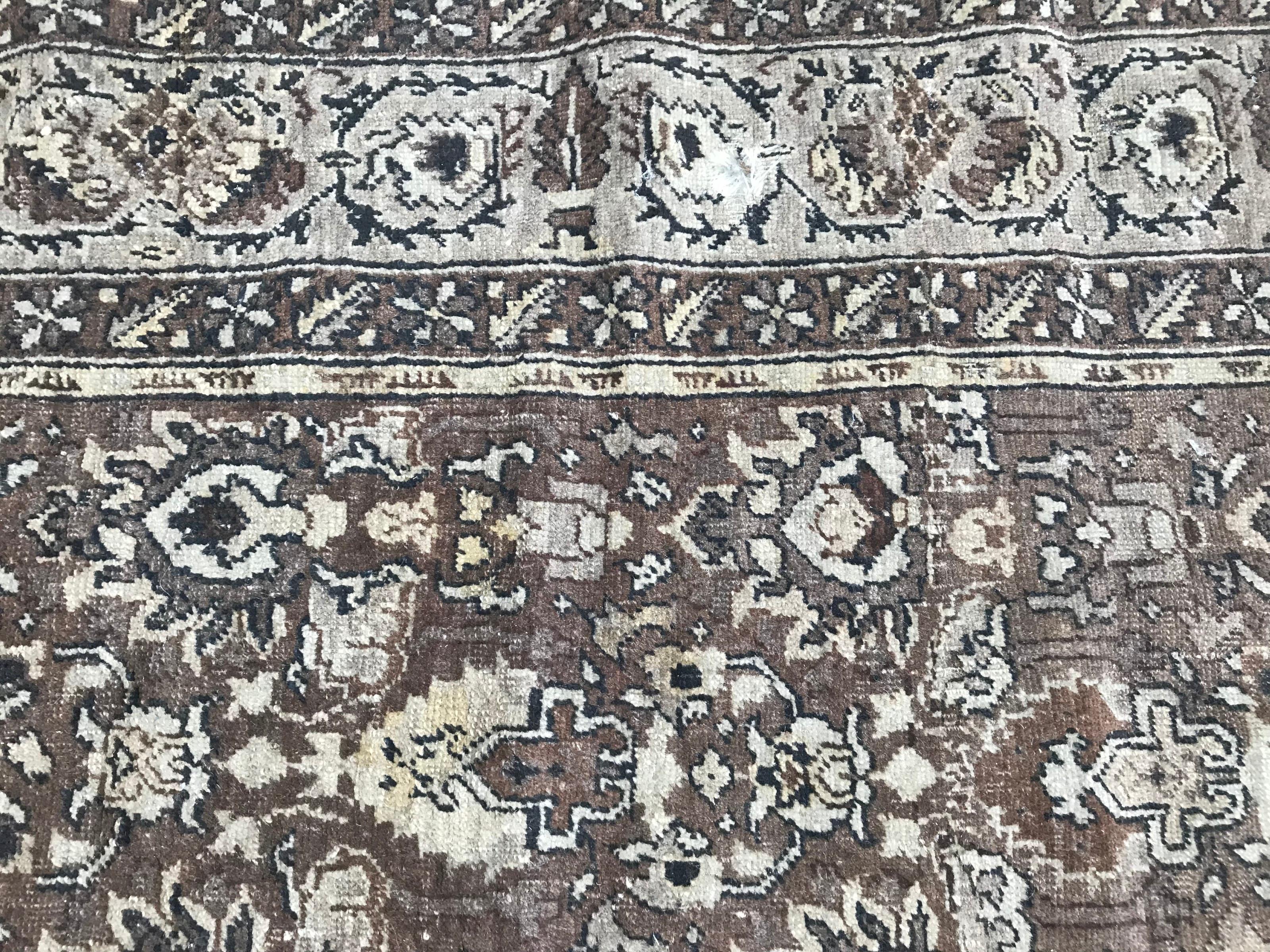 Antique Distressed Turkish Armenian Rug 6