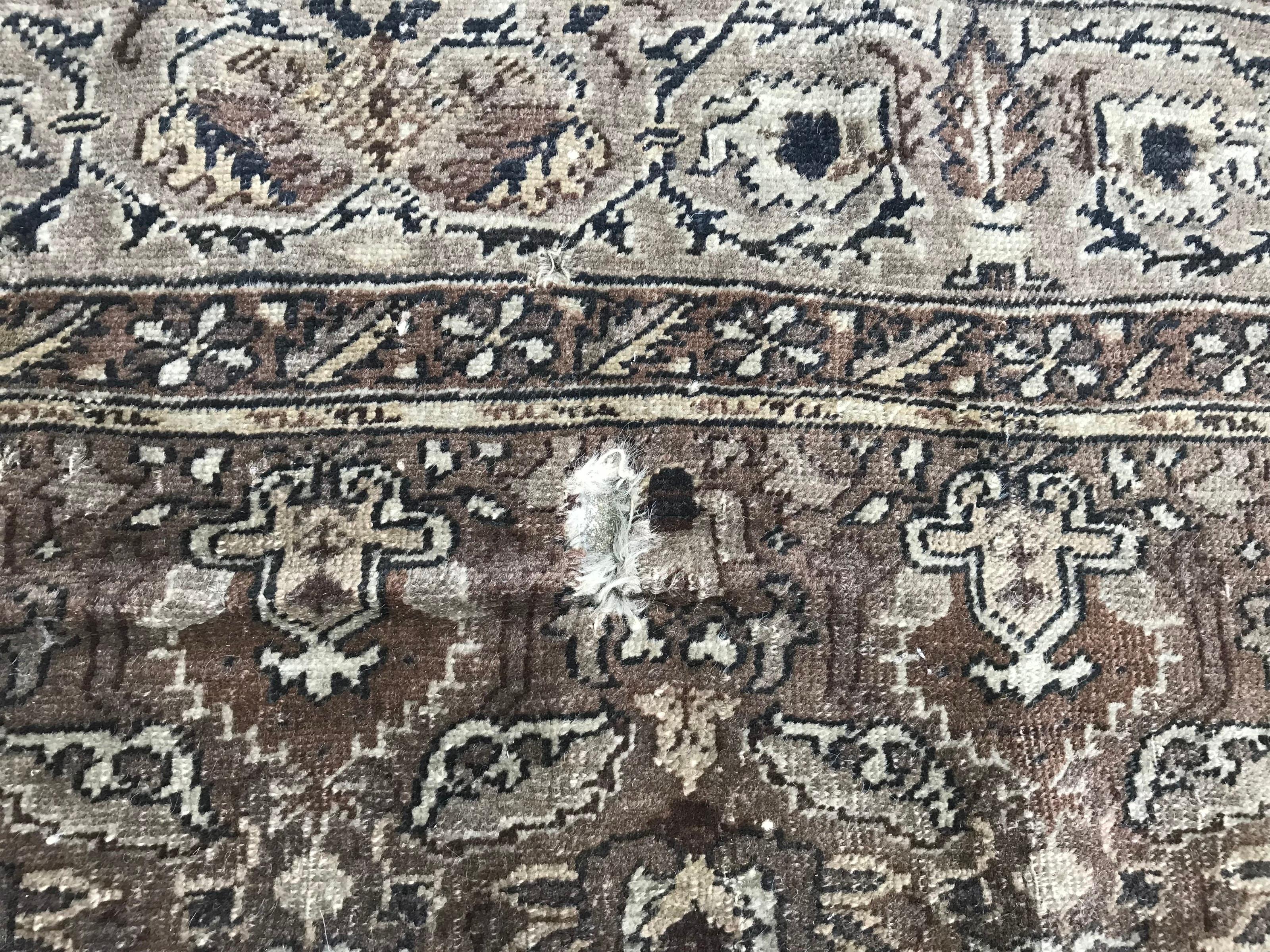 Wool Antique Distressed Turkish Armenian Rug