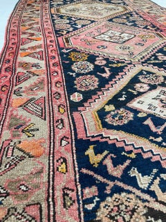 Antique Divine Wide Runner Rug, circa 1930-40's