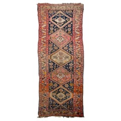 Vintage Divine Wide Runner Rug, circa 1930-40's