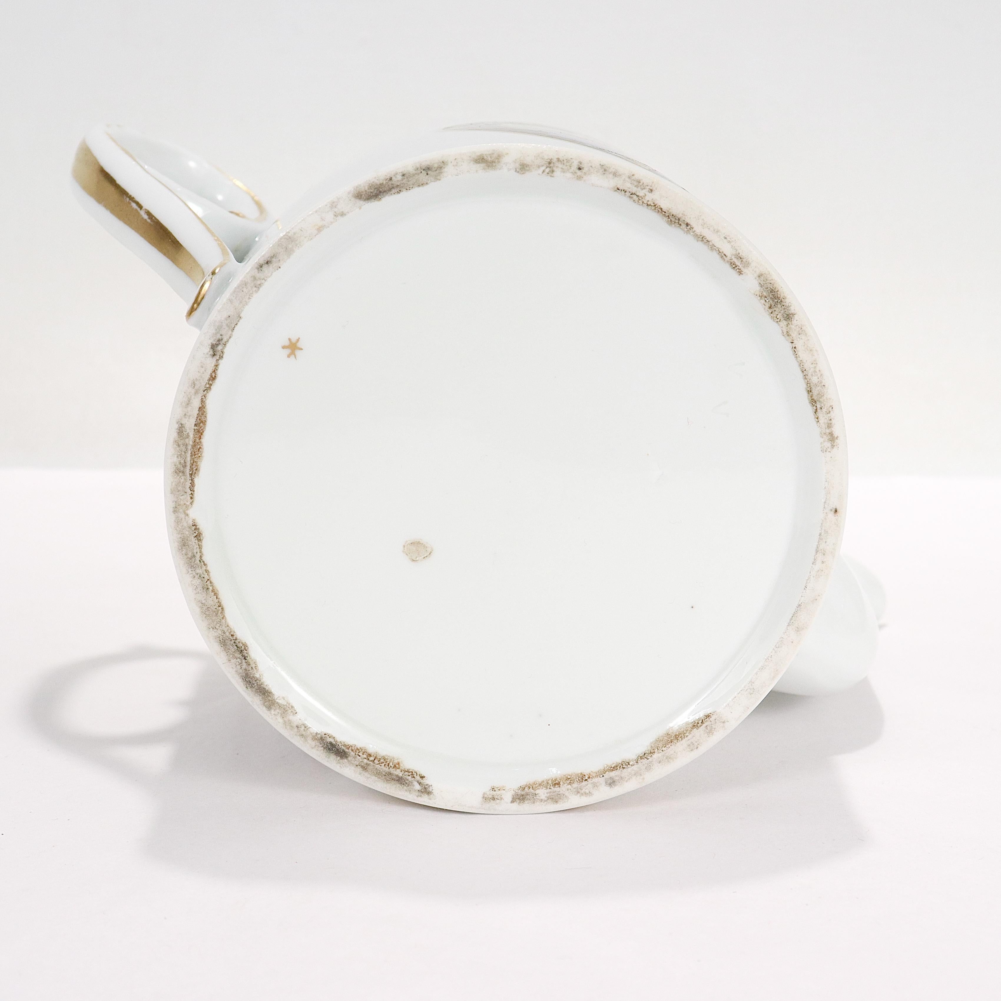 Antique Doccia Porcelain Italian Neoclassical Topographical Teapot For Sale 10