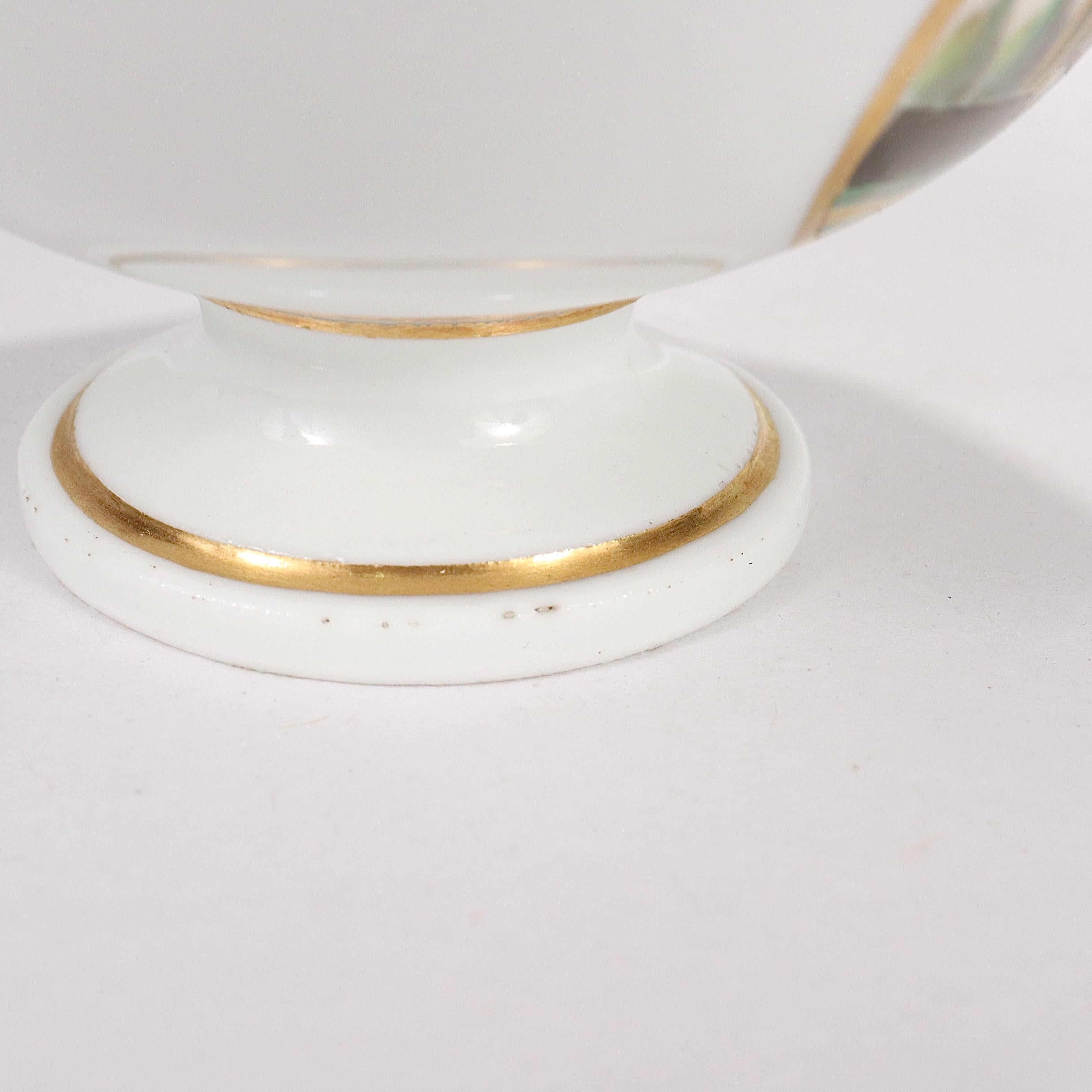 Antica ciotola per rifiuti topografici in porcellana italiana di Doccia Porcelain, di stile neoclassico in vendita 8