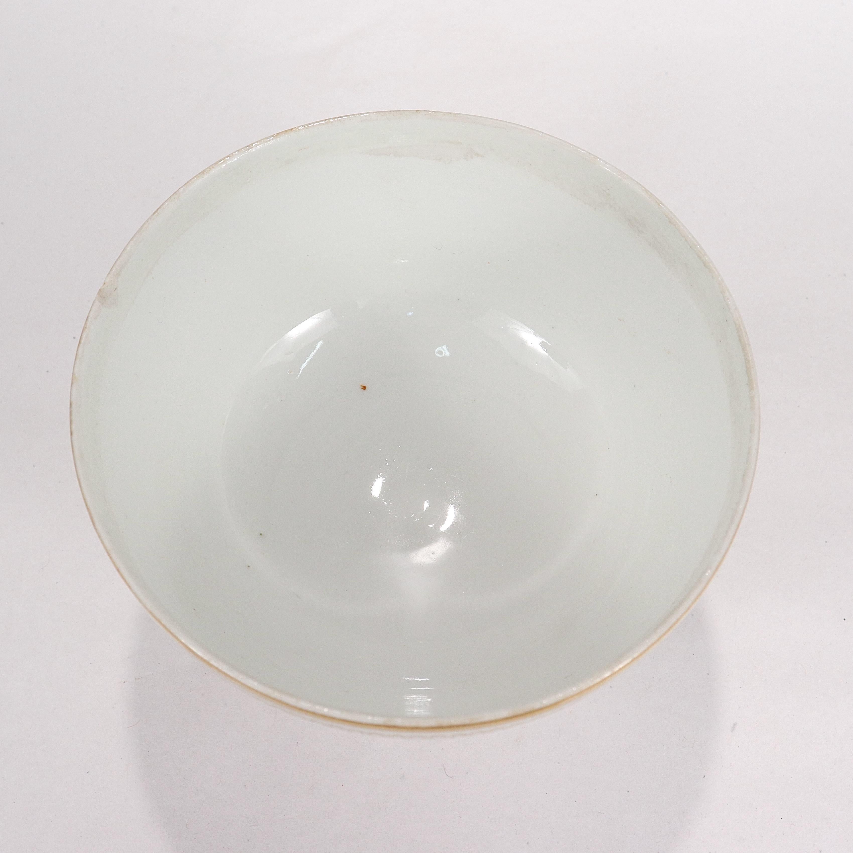 Antique Doccia Porcelain Italian Neoclassical Topographical Waste Bowl For Sale 1