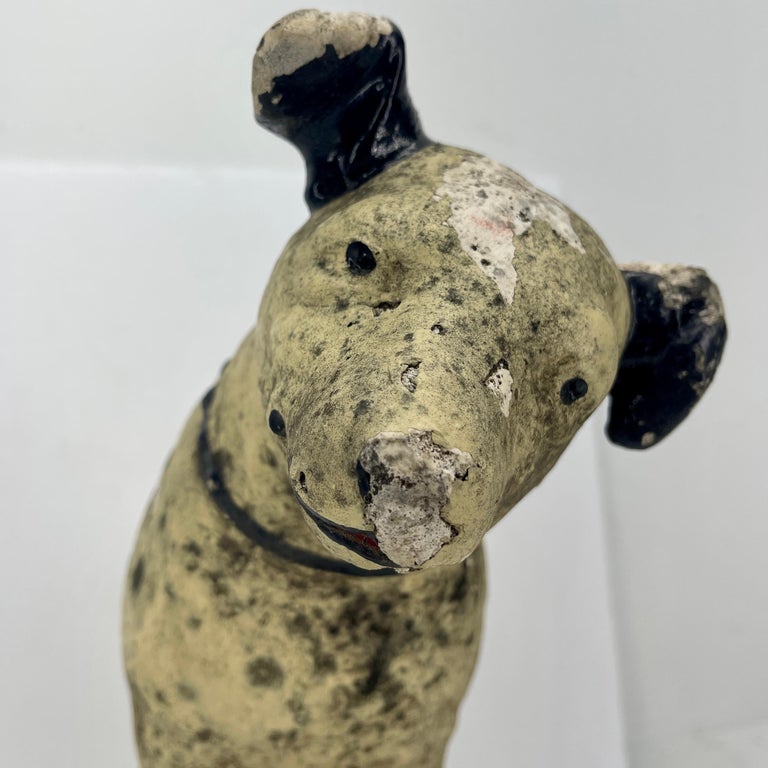 Antique Nipper the RCA Dog Statue For Sale at 1stDibs antique dog