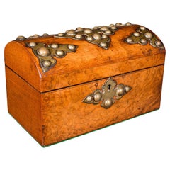 Cuchara de Té Antigua, Cúpula, Inglesa, Nogal, Caja, Sabor Gótico, Victoriana