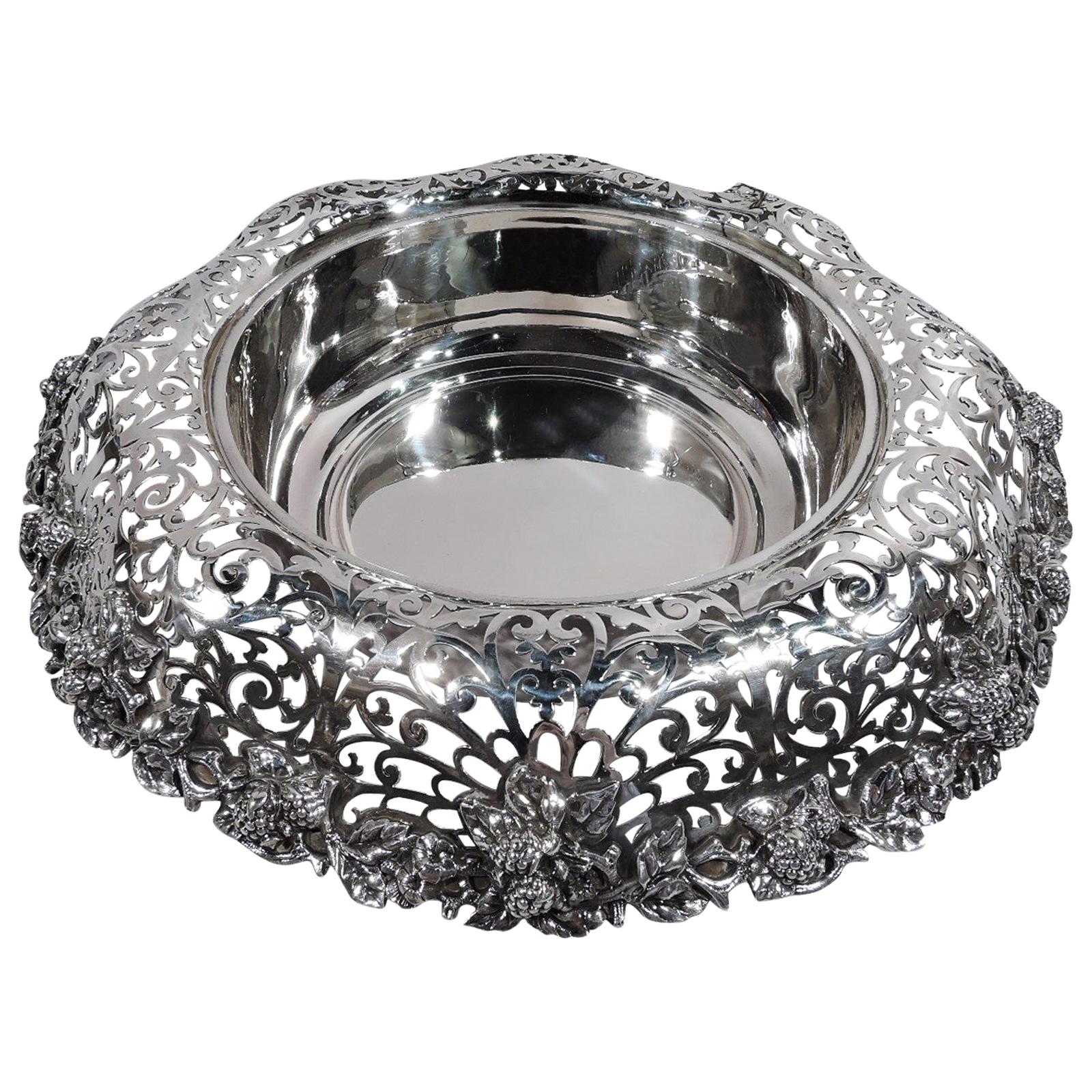 Antique Dominick & Haff Small Sterling Silver Centerpiece Berry Bowl