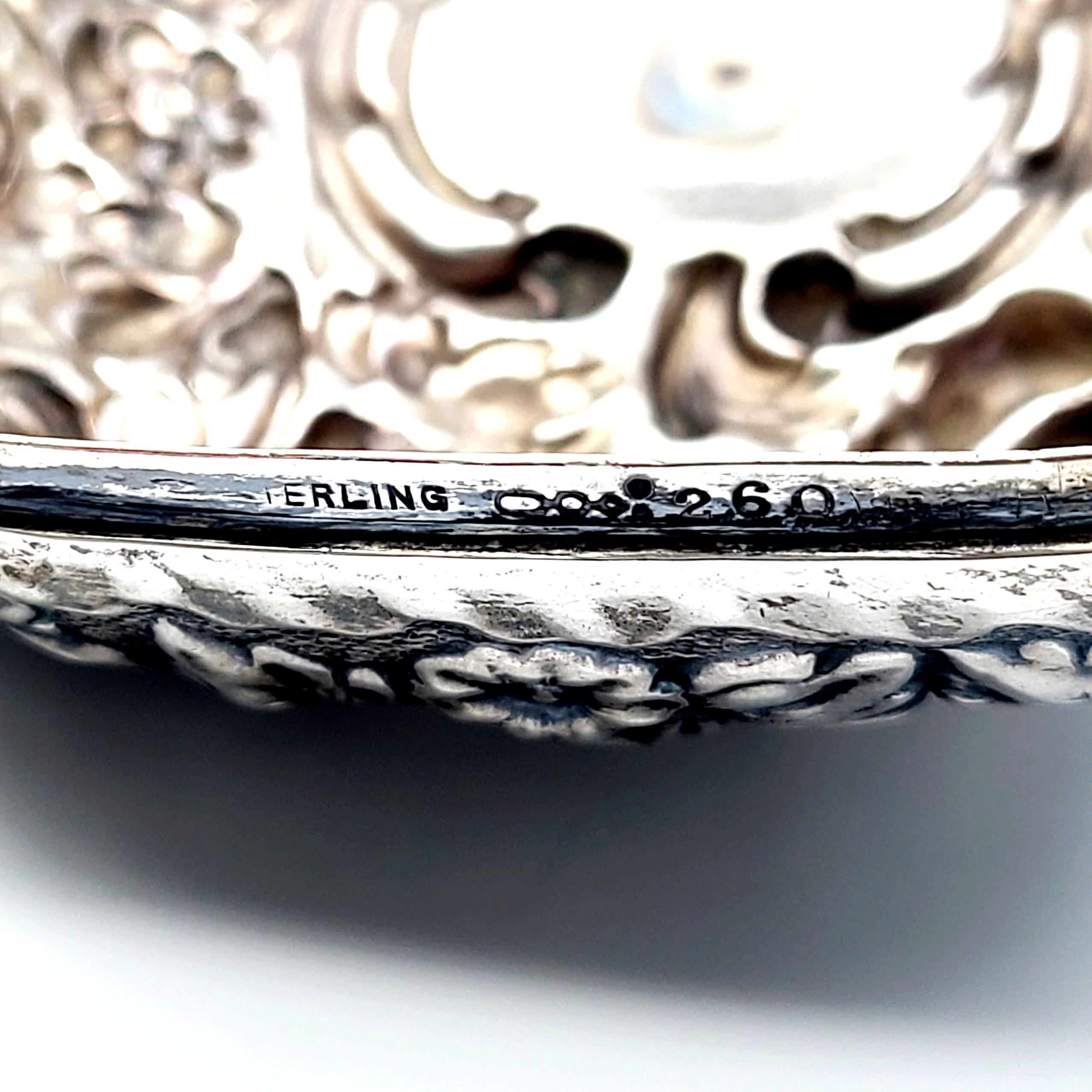 Antique Dominick & Haff Sterling Silver Repousse Soap Box 1