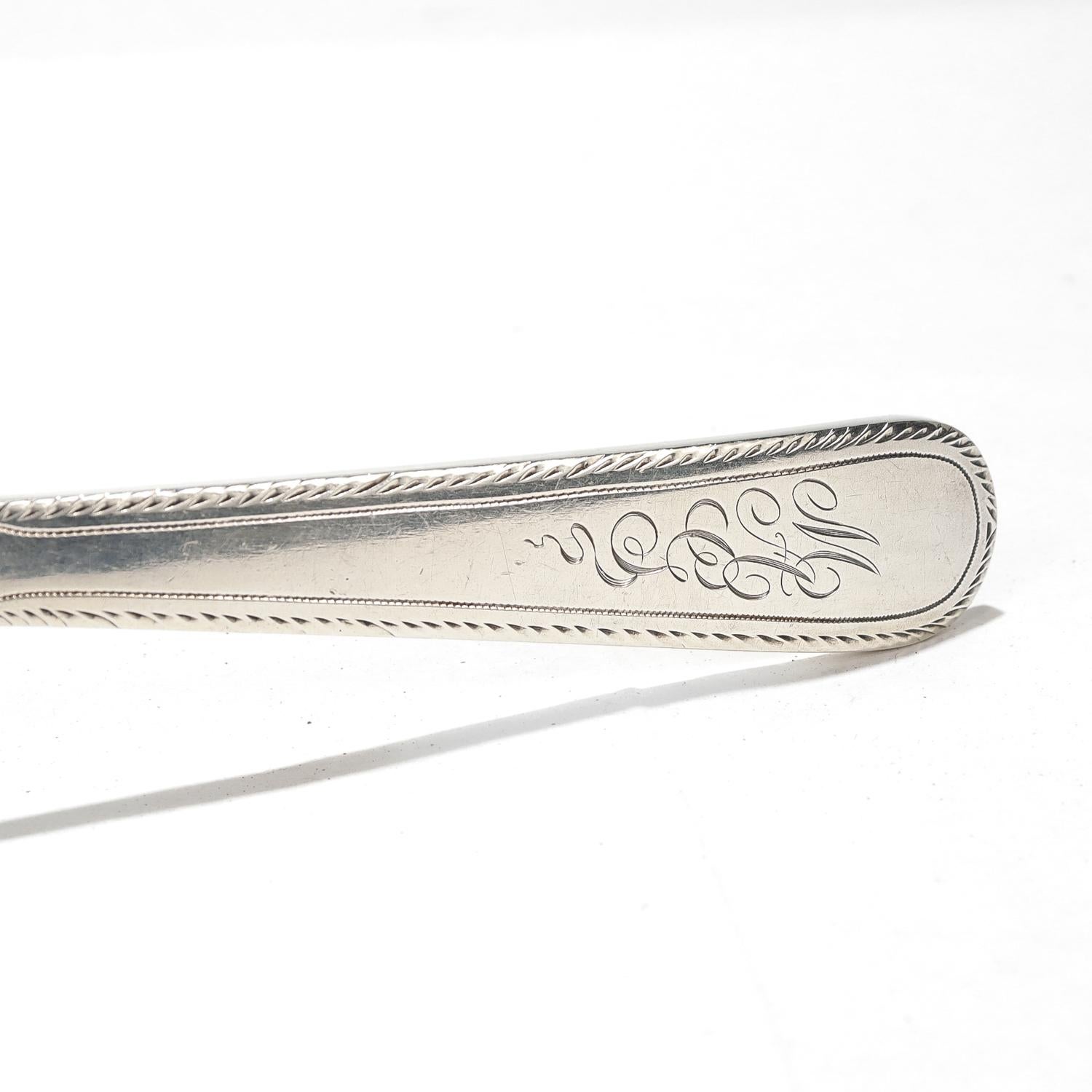 Antiguo tenedor para servir de plata de ley Dominick & Haff para Theodore B. Starr en venta 7