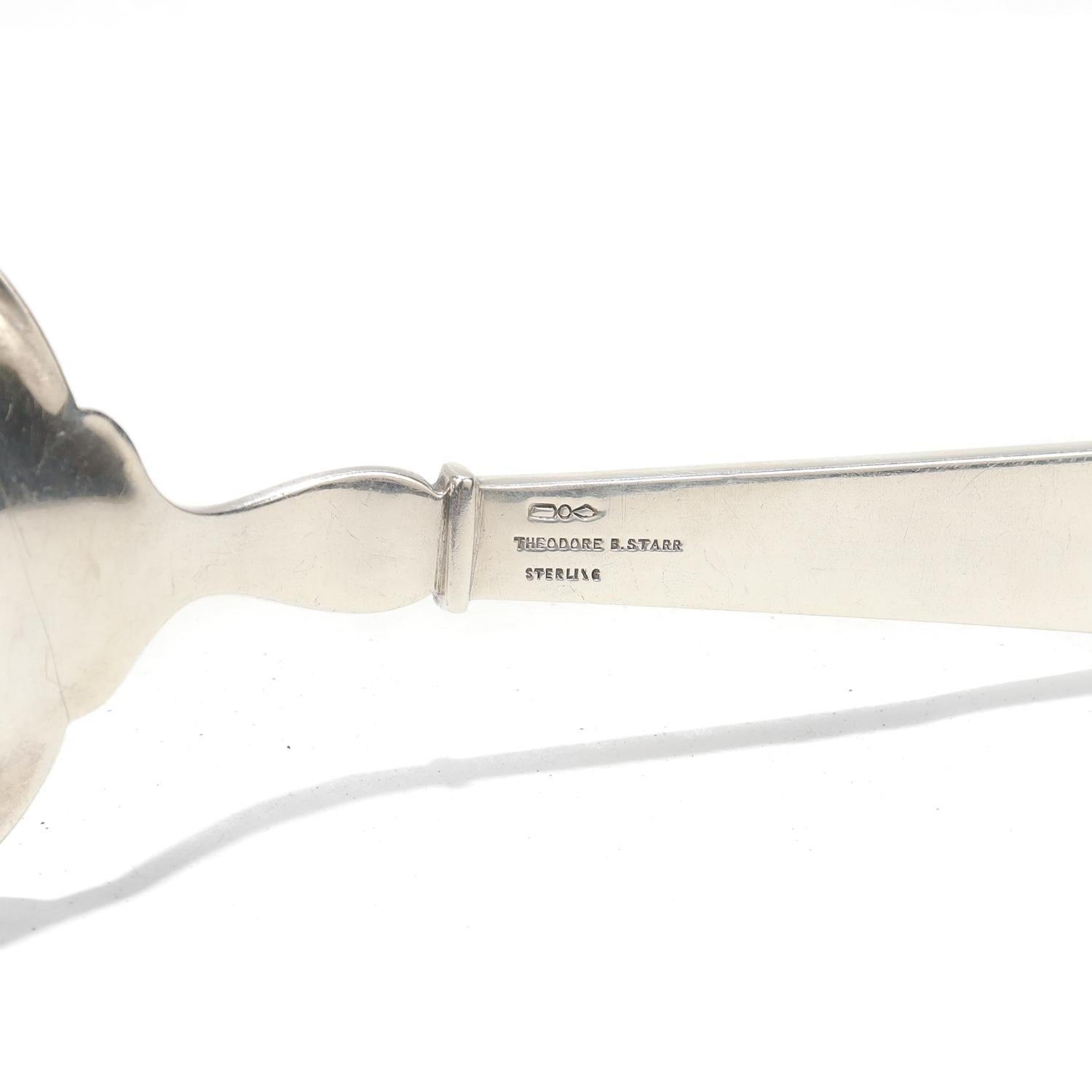 Antiguo tenedor para servir de plata de ley Dominick & Haff para Theodore B. Starr en venta 8