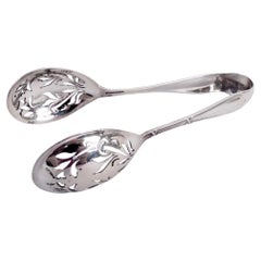 Antike Eiszange aus Sterlingsilber von Dominick & Haff, Washington