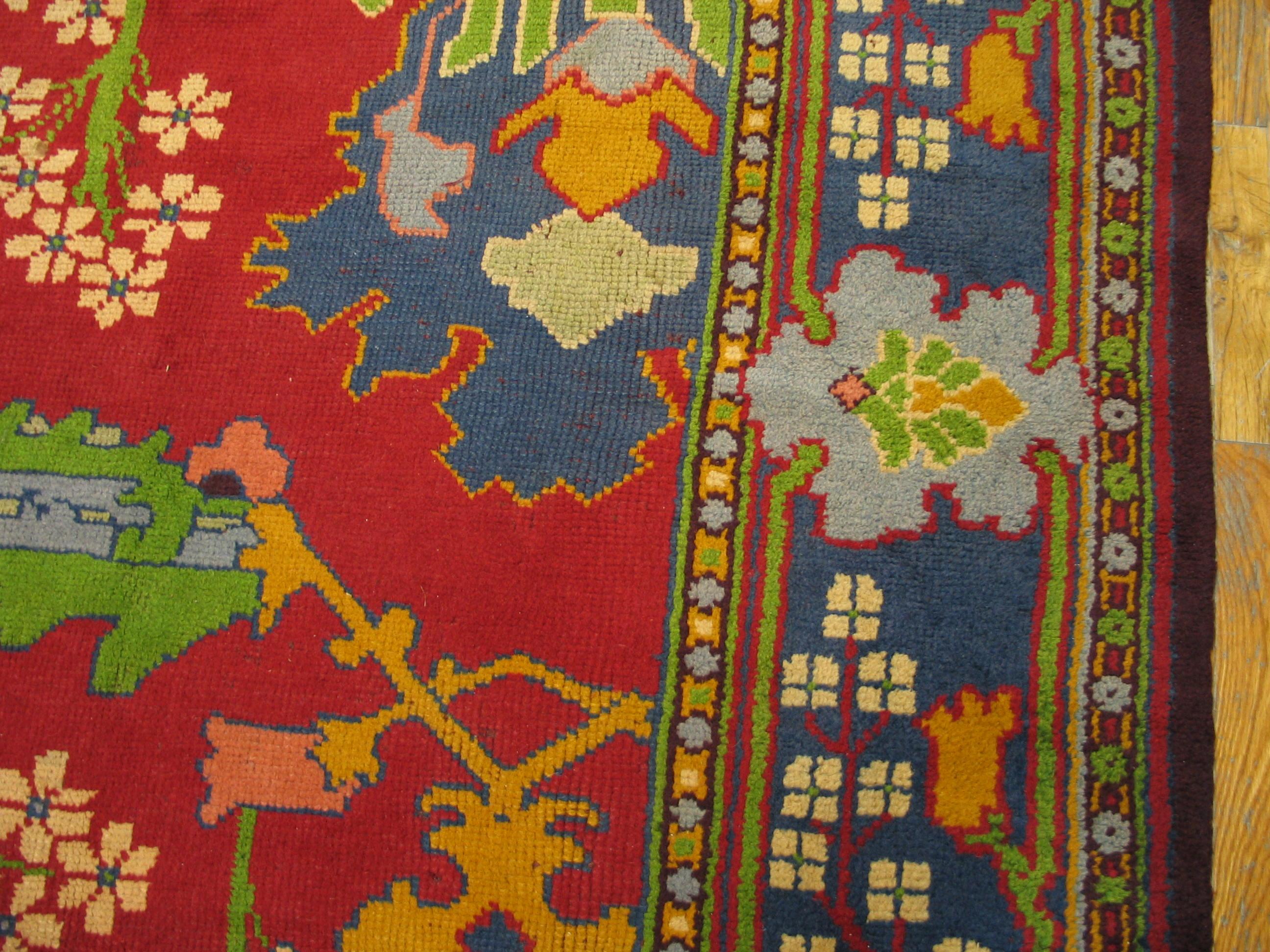 Northern Irish Early 20th Century Donegal Arts & Crafts Carpet Designed by Gavin Morton For Sale