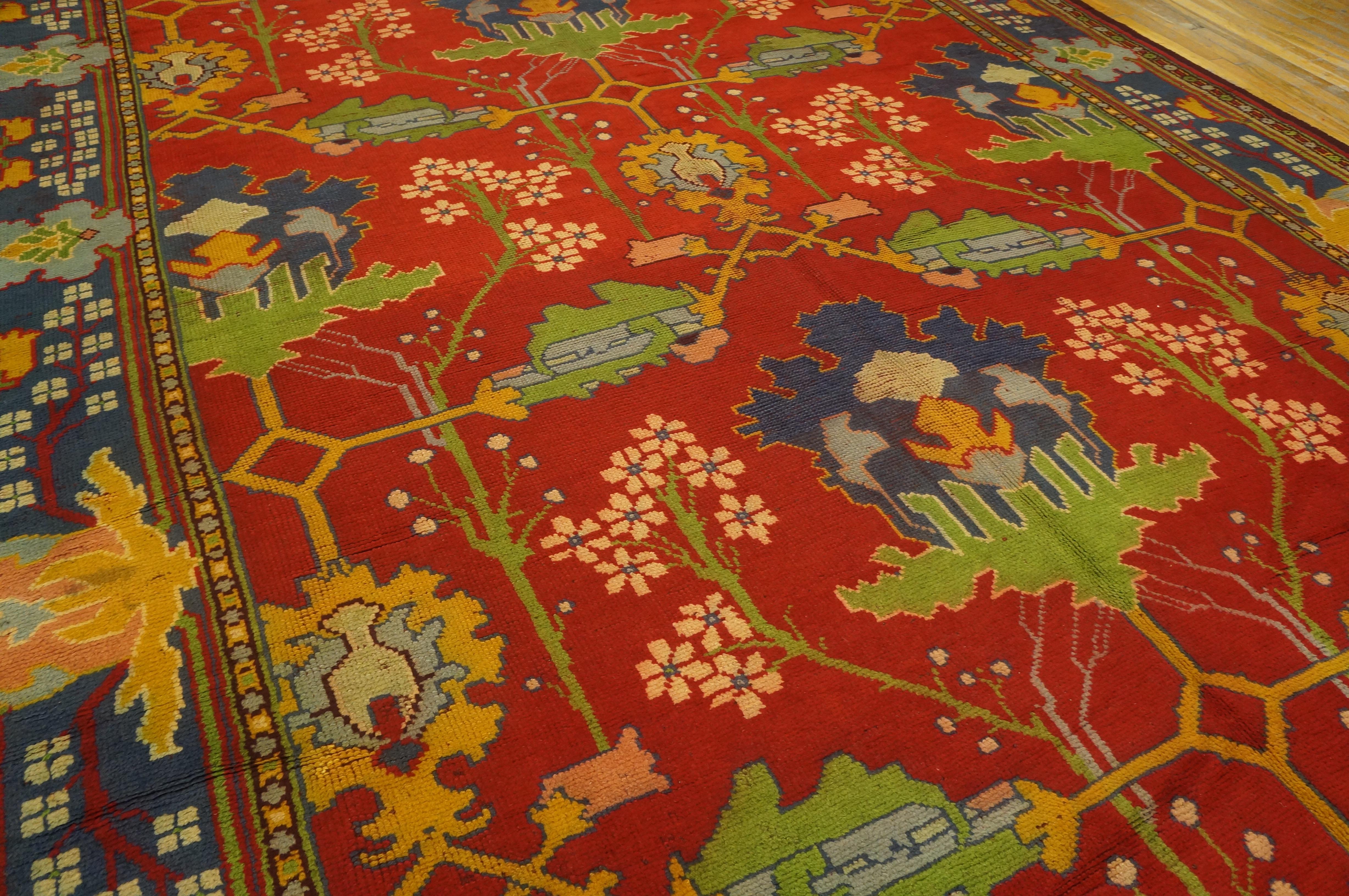 Hand-Knotted Early 20th Century Donegal Arts & Crafts Carpet Designed by Gavin Morton For Sale