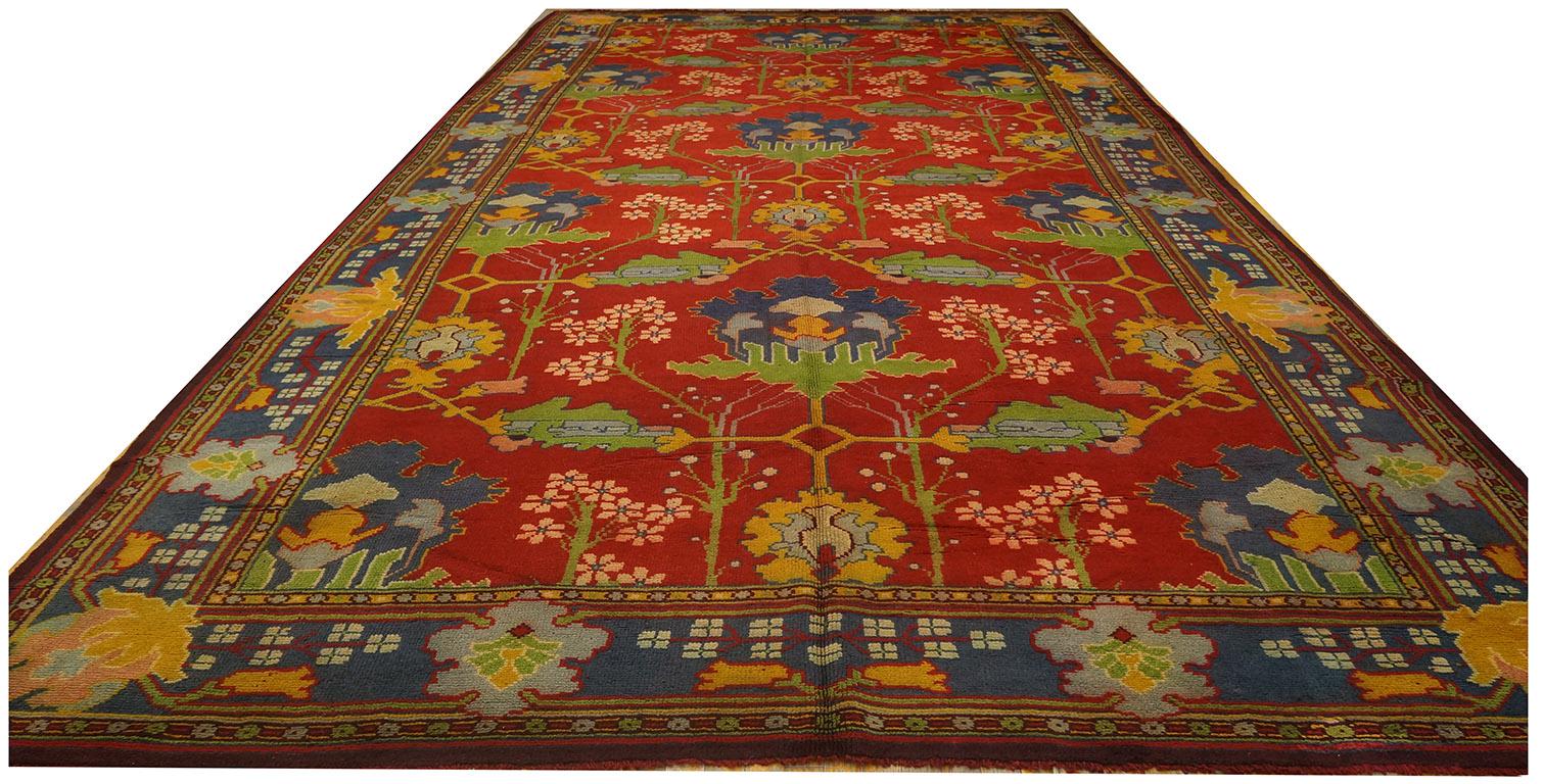 Early 20th Century Donegal Arts & Crafts Carpet Designed by Gavin Morton In Good Condition For Sale In New York, NY