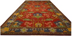 Exceptionally Masterpiece Antique Donegal Arts & Crafts Rug by Gavin Morton
