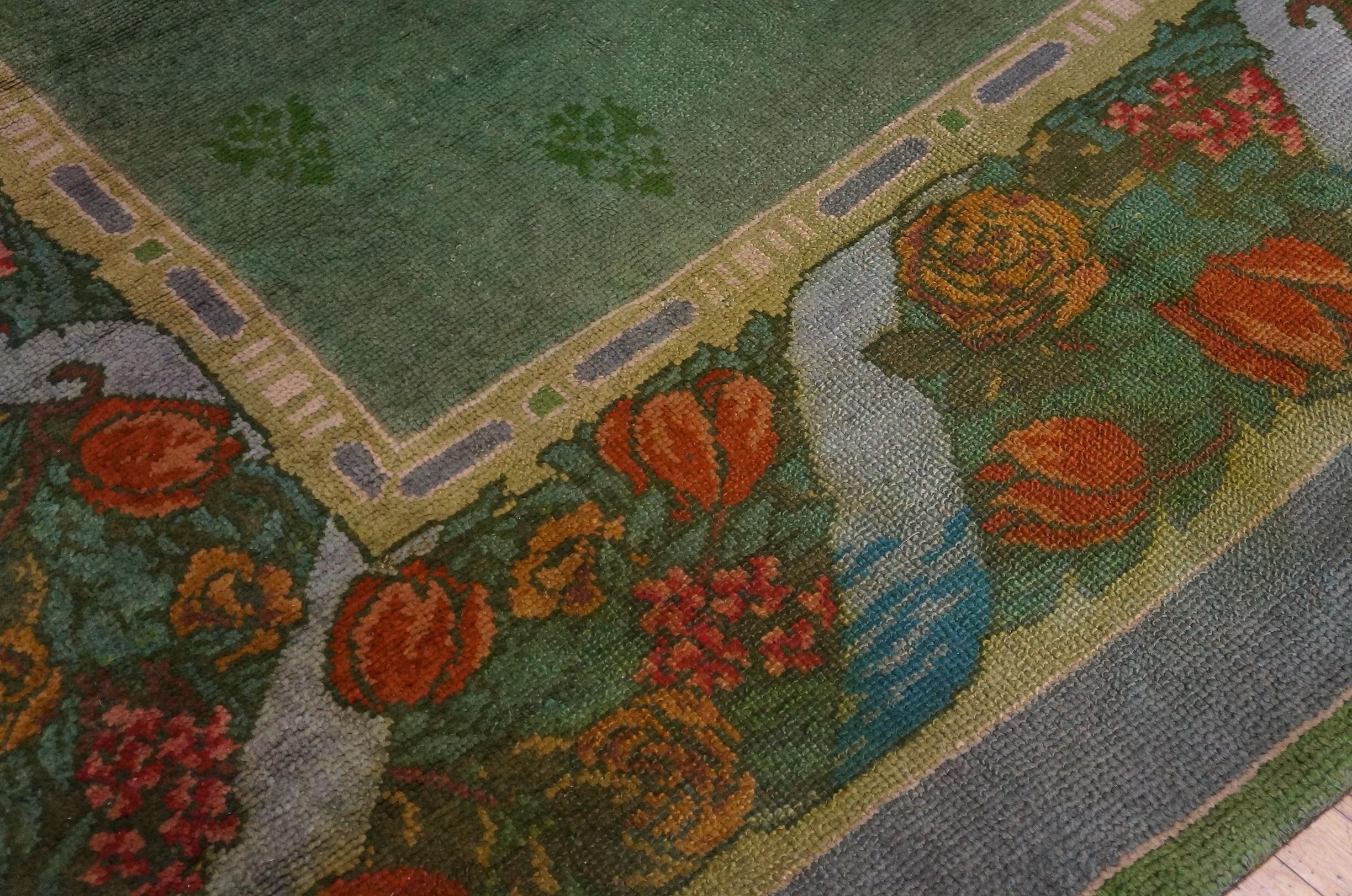 Northern Irish Early 20th Century Irish Donegal Arts & Crafts Carpet (13'3