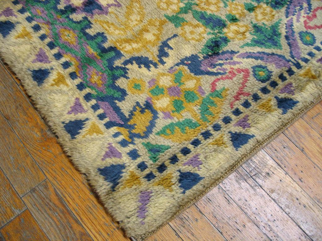 Arts and Crafts Early 20th Century Irish Donegal Arts & Crafts Carpet (3'6