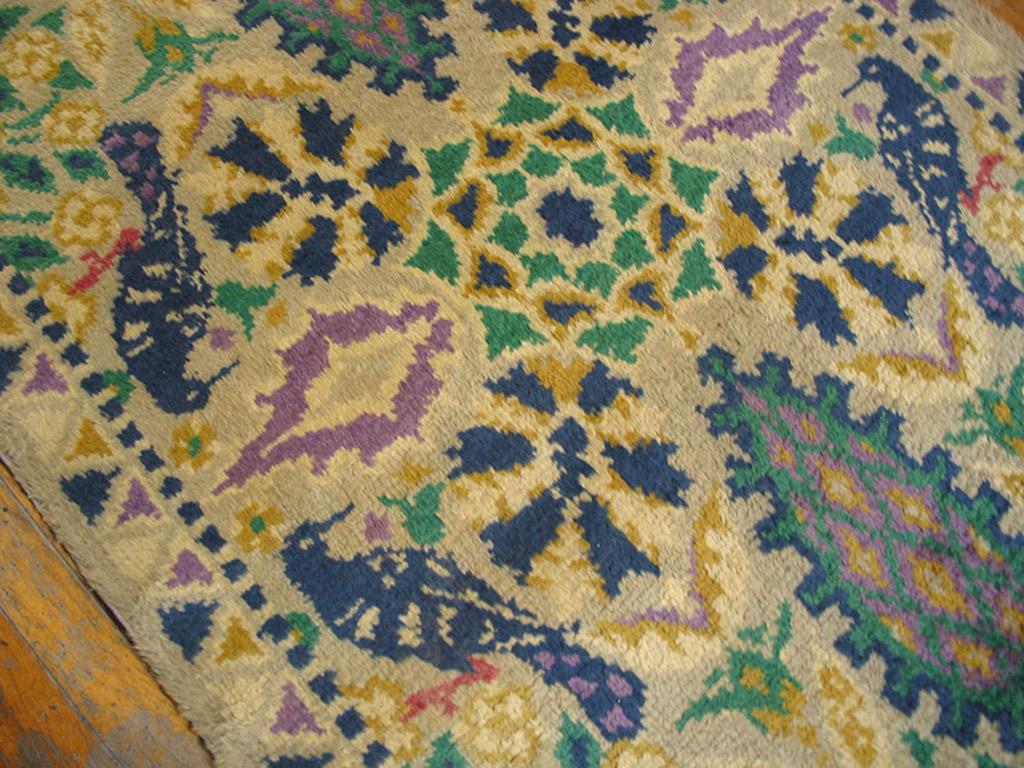 Early 20th Century Irish Donegal Arts & Crafts Carpet (3'6