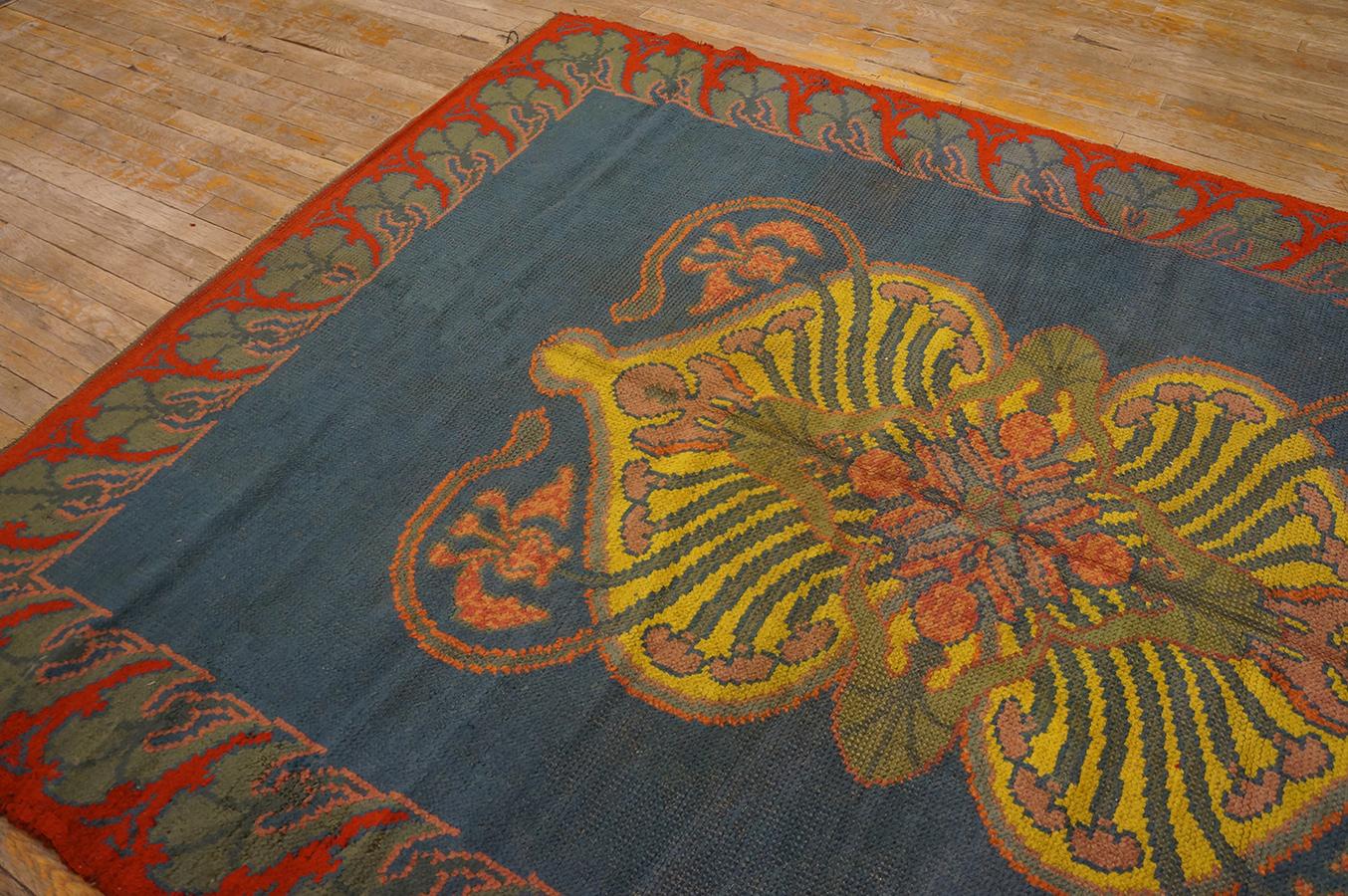 Early 20th Century Irish Donegal Arts & Crafts Carpet ( 5'7
