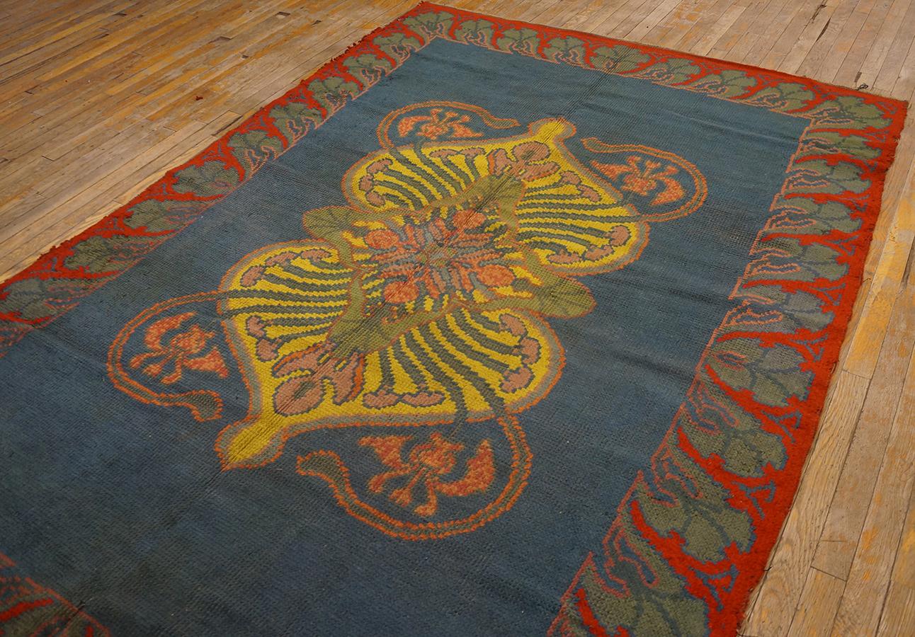 Early 20th Century Irish Donegal Arts & Crafts Carpet ( 5'7