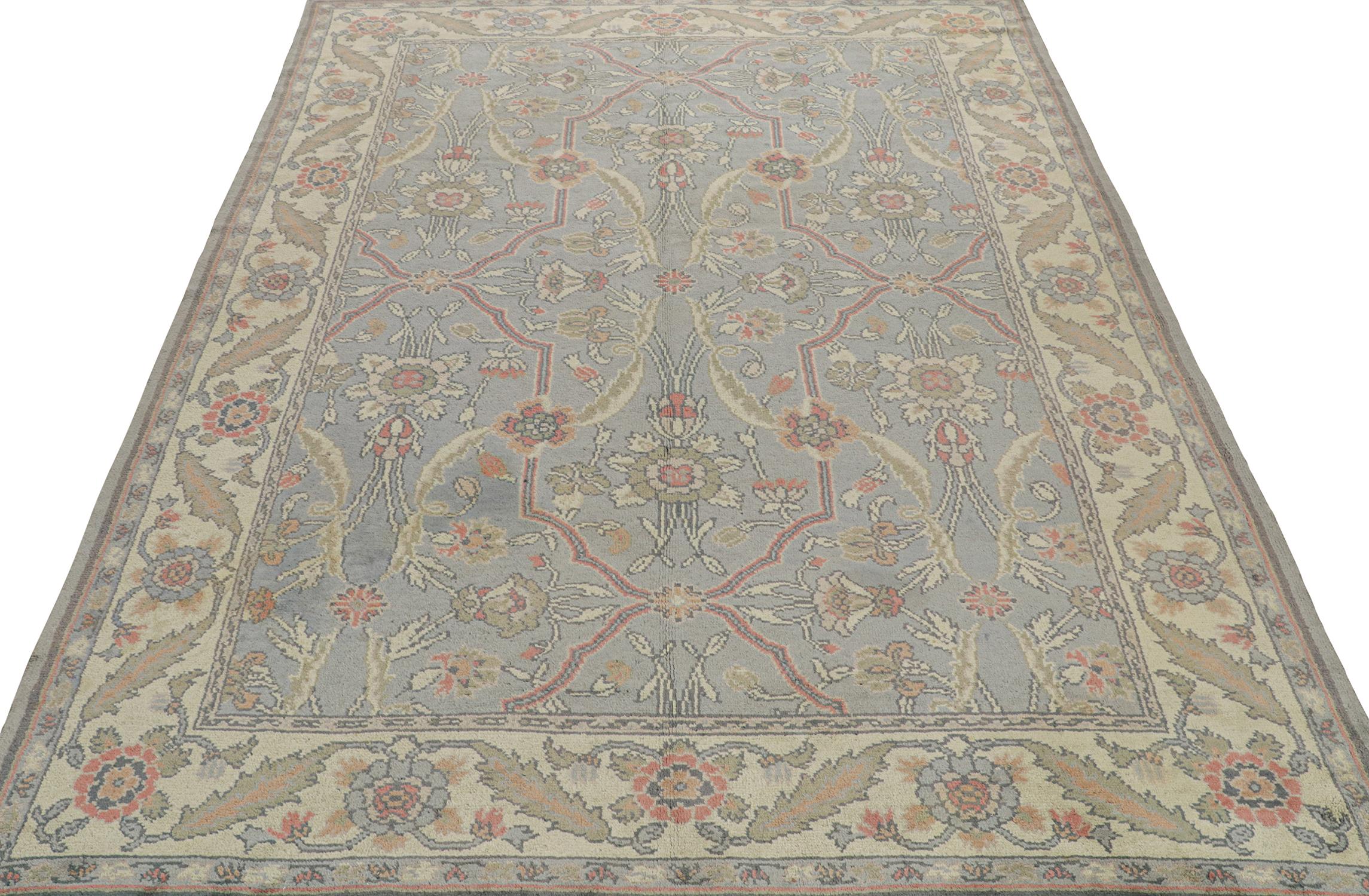 This antique 9x13 Arts & Crafts rug is a rare new Irish Donegal rug in our classic curations. Hand-knotted in wool circa 1920-1930.

Further on the Design: 

This masterpiece is one of the few of its kind Josh has curated, and it’s an exemplar of