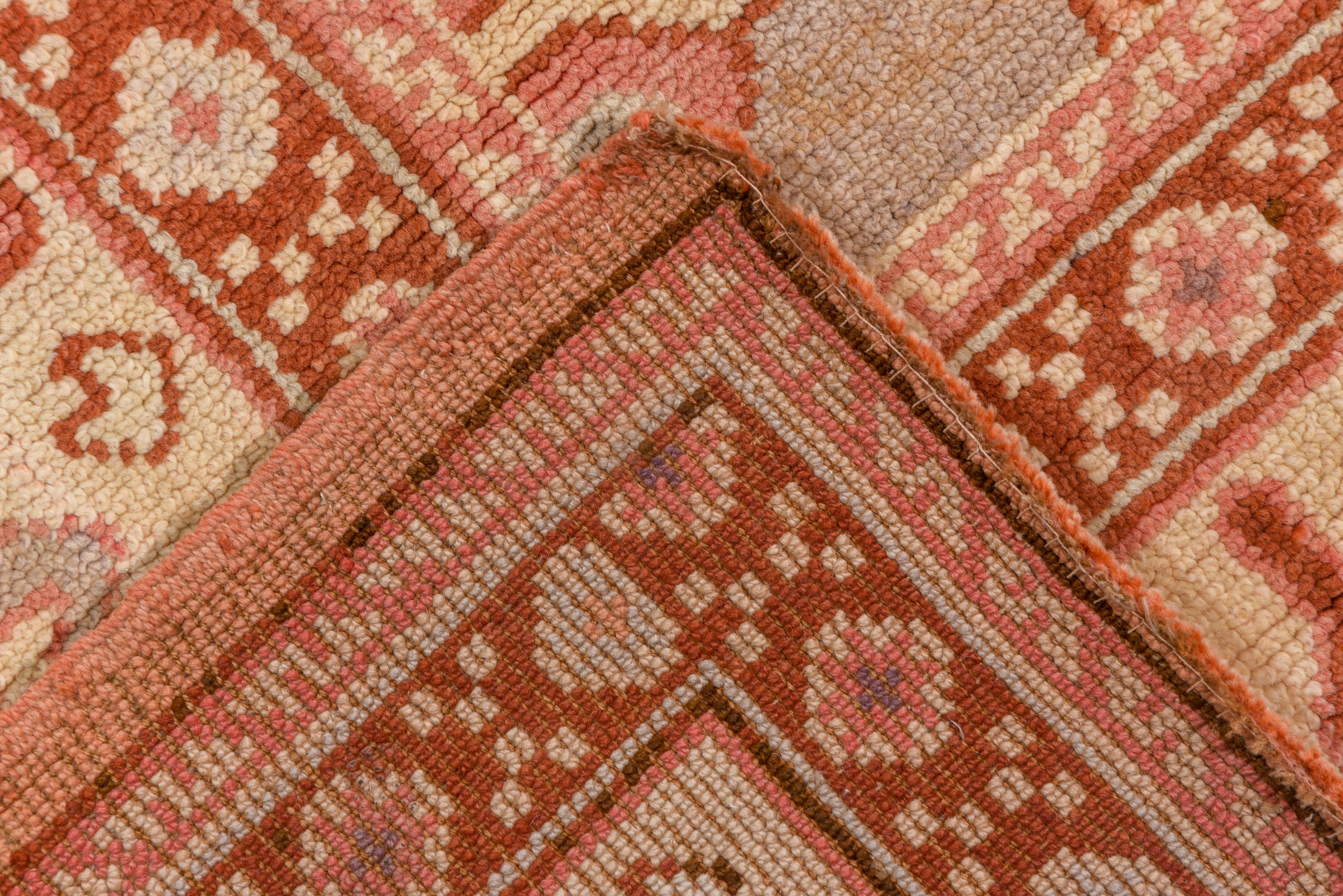 Wool Antique Donegal Carpet, Soft Tones, circa 1920s For Sale