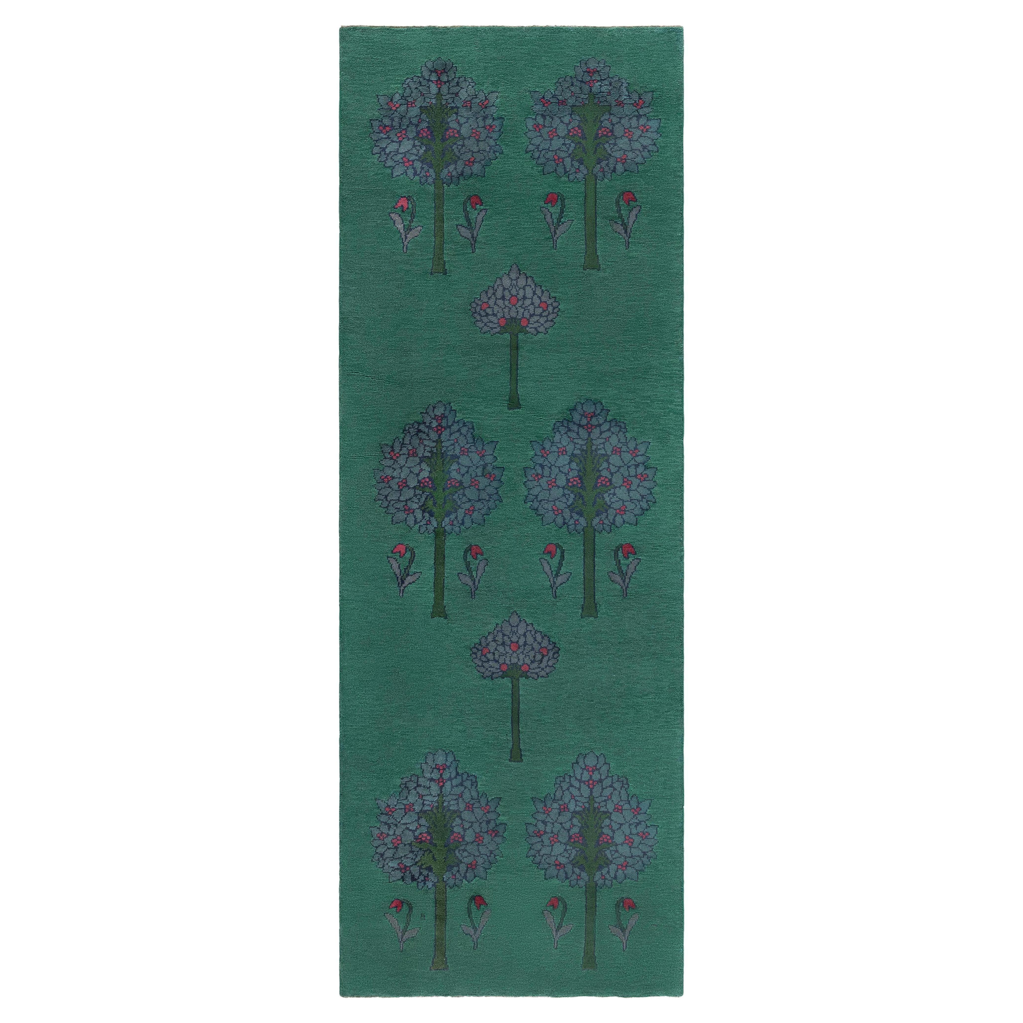 Antique Donegal CFA Voysey Fragment Runner Doris Leslie Blau For Sale