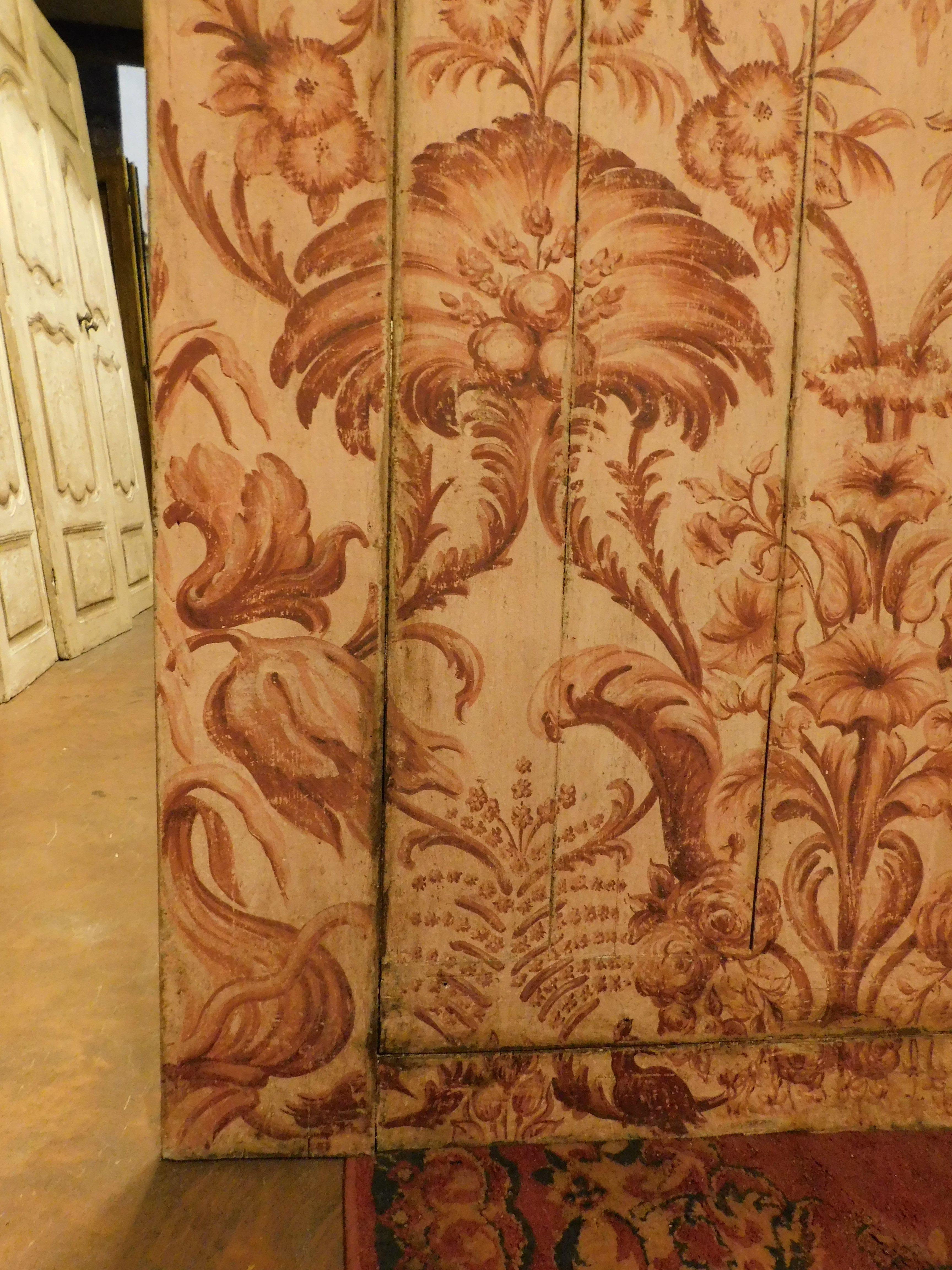 18th Century and Earlier Antique Door Built-In Wardrobe, Cupboard Painted, 18th Century Italy 'Florence'