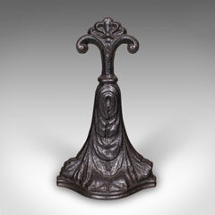 Antique Door Porter, English, Cast Iron, Doorstop, Keeper, Victorian, Circa 1860