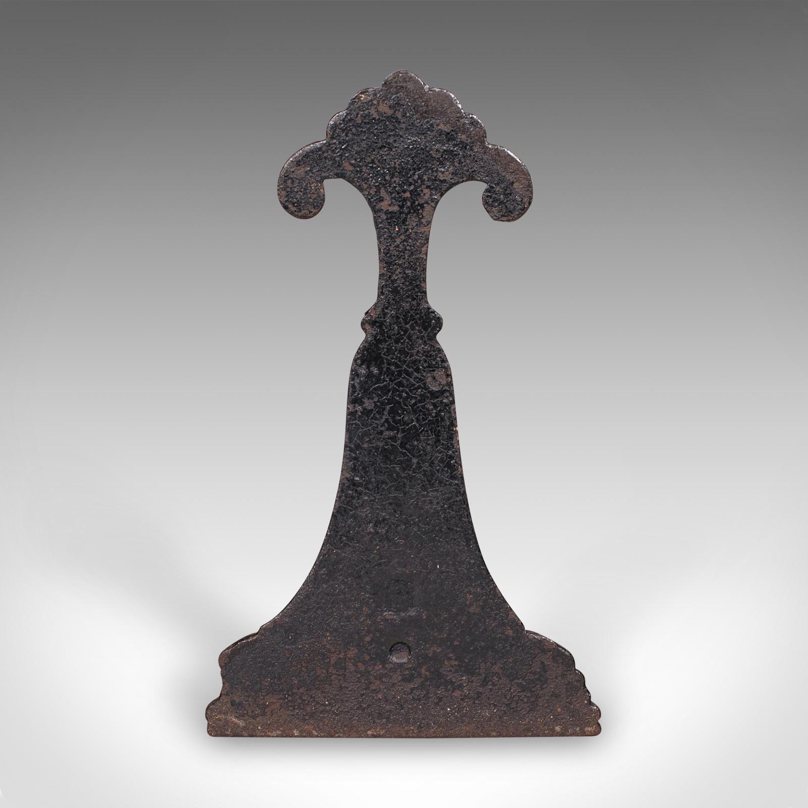 Britannico Portiere antico, inglese, in ghisa, fermaporta, guardiano, vittoriano, Circa 1860 in vendita