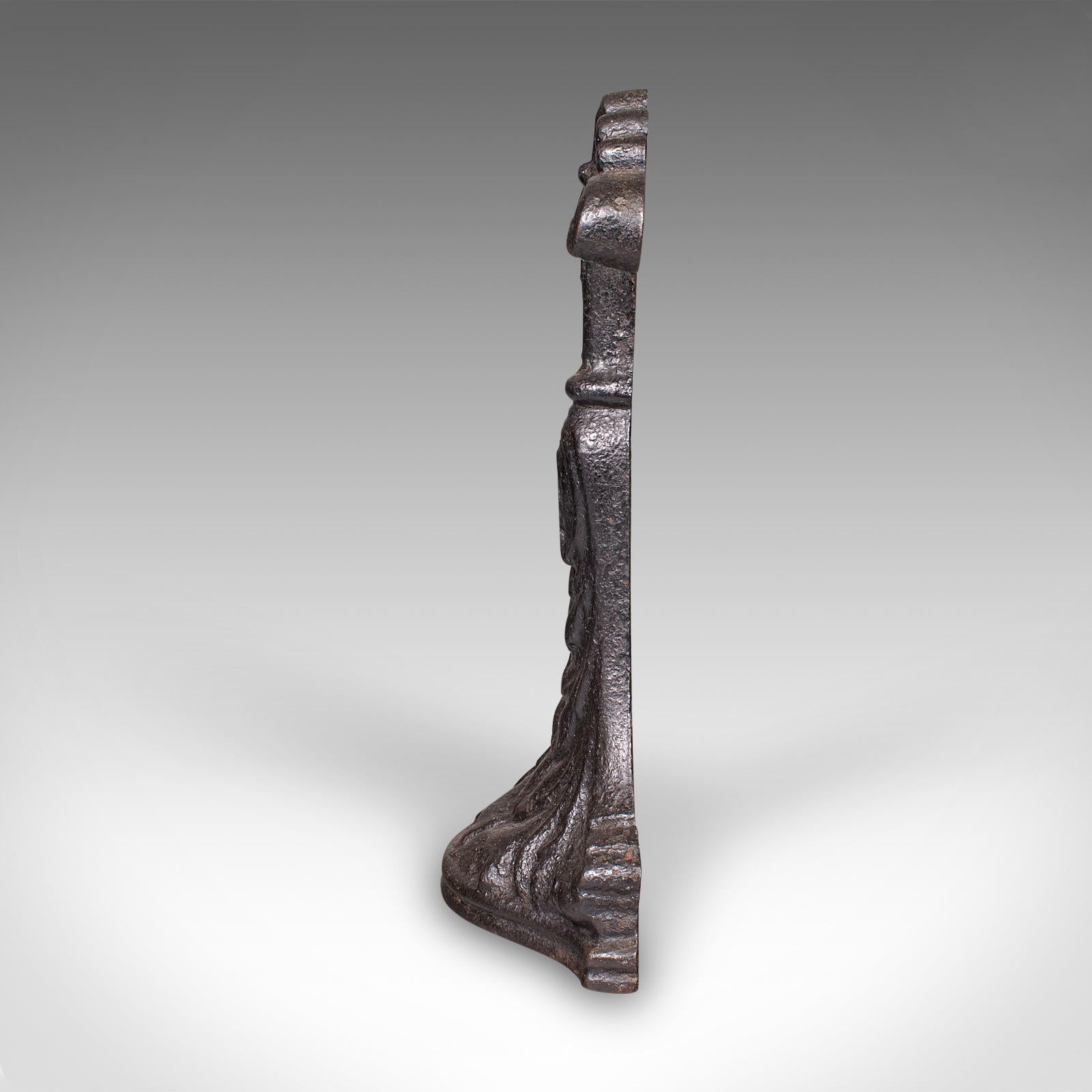 Portiere antico, inglese, in ghisa, fermaporta, guardiano, vittoriano, Circa 1860 In condizioni buone in vendita a Hele, Devon, GB
