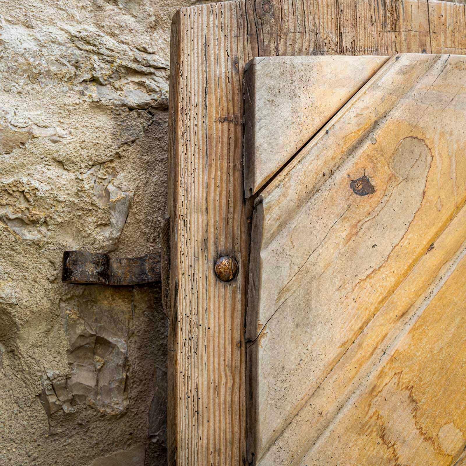 Antique Door with Chevron Design For Sale 2
