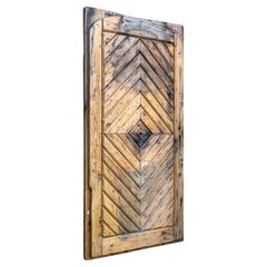 Antique Door with Chevron Design