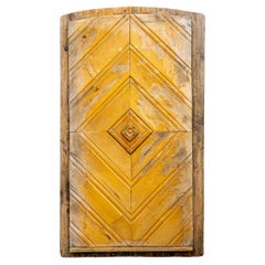 Puerta Antigua con Diseño Chevron