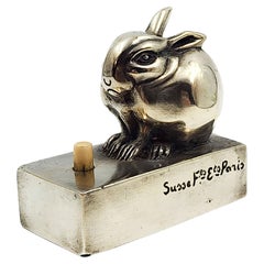 Sonnette ancienne en forme de lapin Edouard-Marcel Sandoz- 20ème siècle