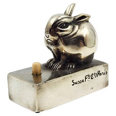 Vintage doorbell shaped like a bunny Edouard-Marcel Sandoz- 20th Century