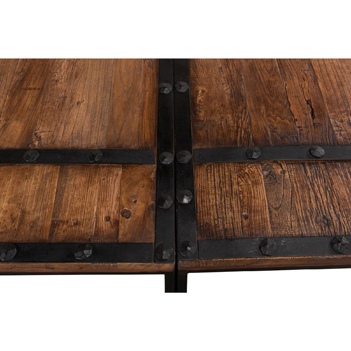 Contemporary Antique Doors Coffee Table For Sale