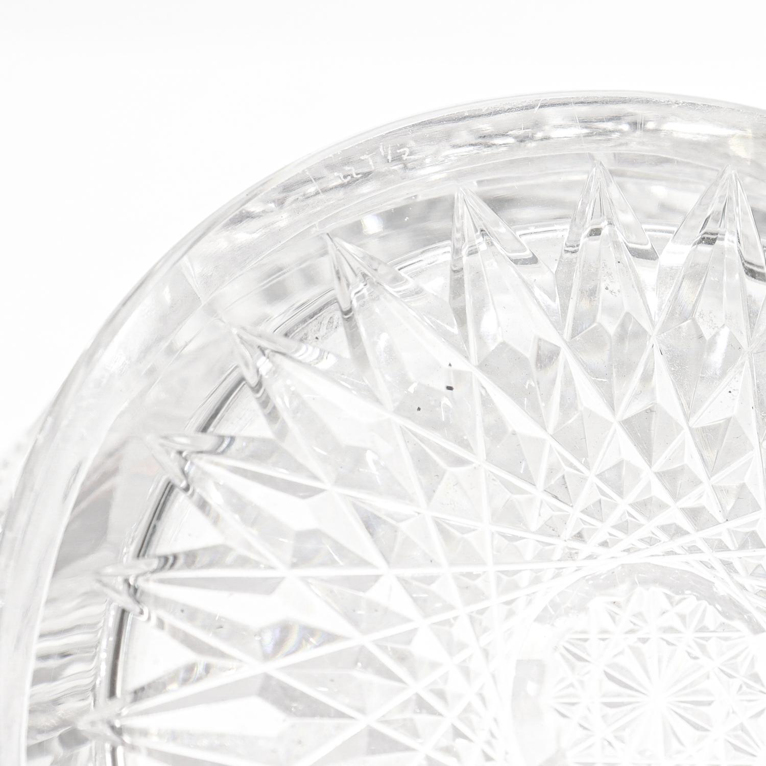 Antique seau à glace en verre taillé Dorflinger Brilliant Period Parisian Pattern en vente 4