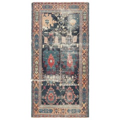 Antico tappeto persiano Dorokshian Runner, blu con medaglioni geometrici - Rug & Kilim