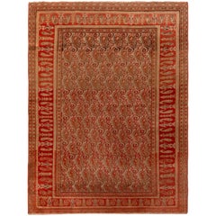 Tapis Doroksh ancien en laine persane rouge à motif géométrique cachemire de Rug & Kilim