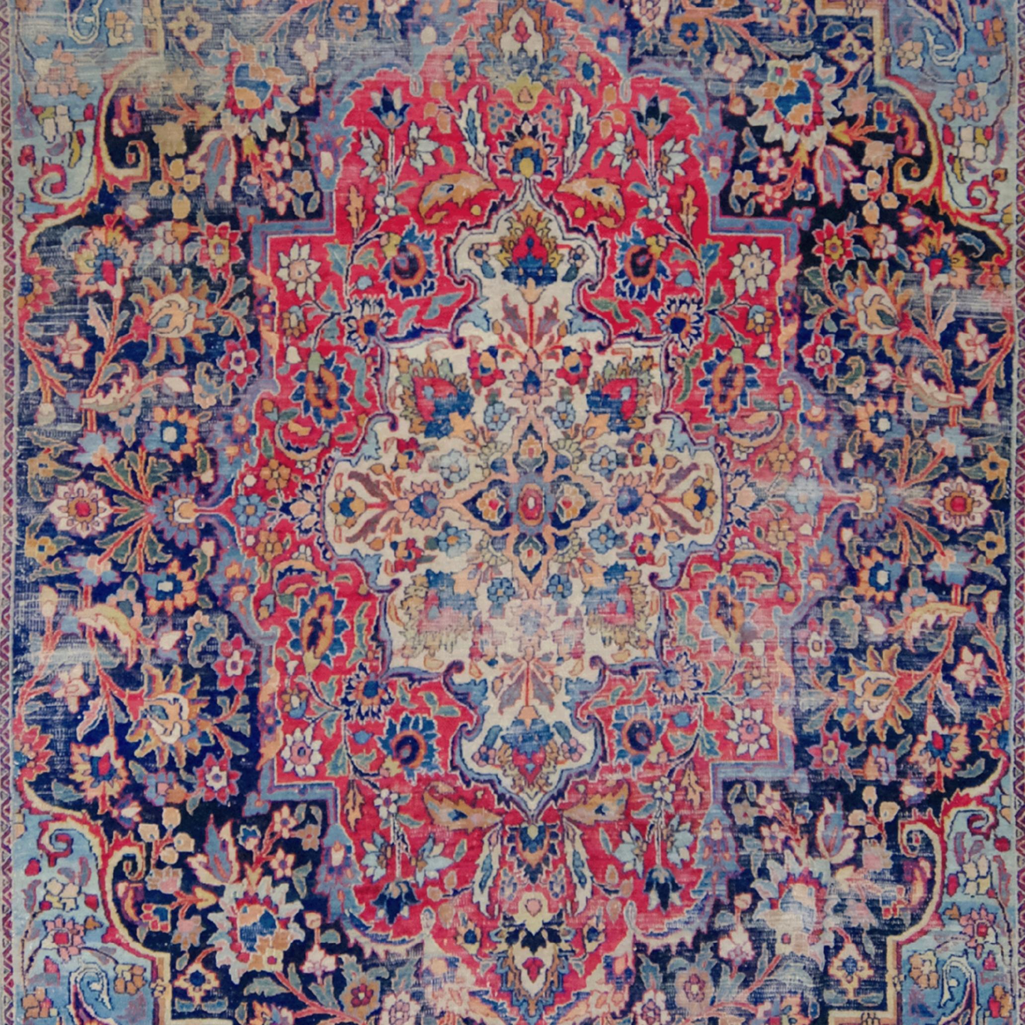 Persian Antique Doroshk Carpet - Late of 19th Century Antique Carpet For Sale