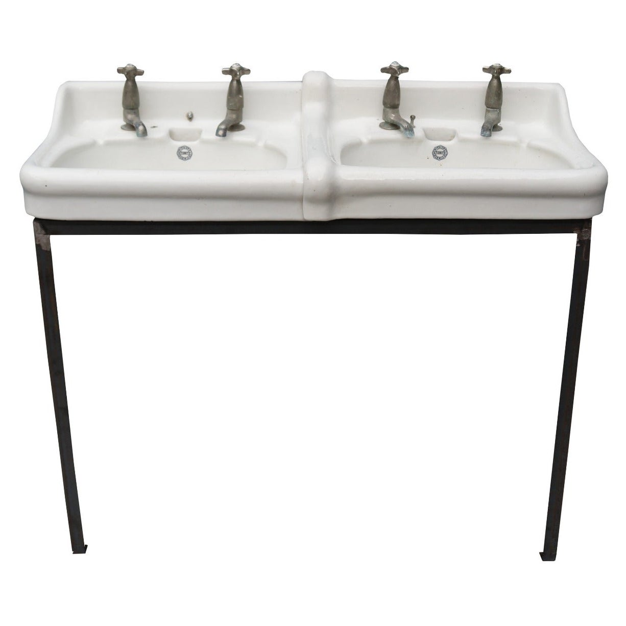 Cuvette double antique avec Stand