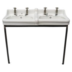 Cuvette double antique avec Stand
