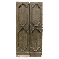 Antique Double Door in Original Lacquer, from the 18th Century, Italy