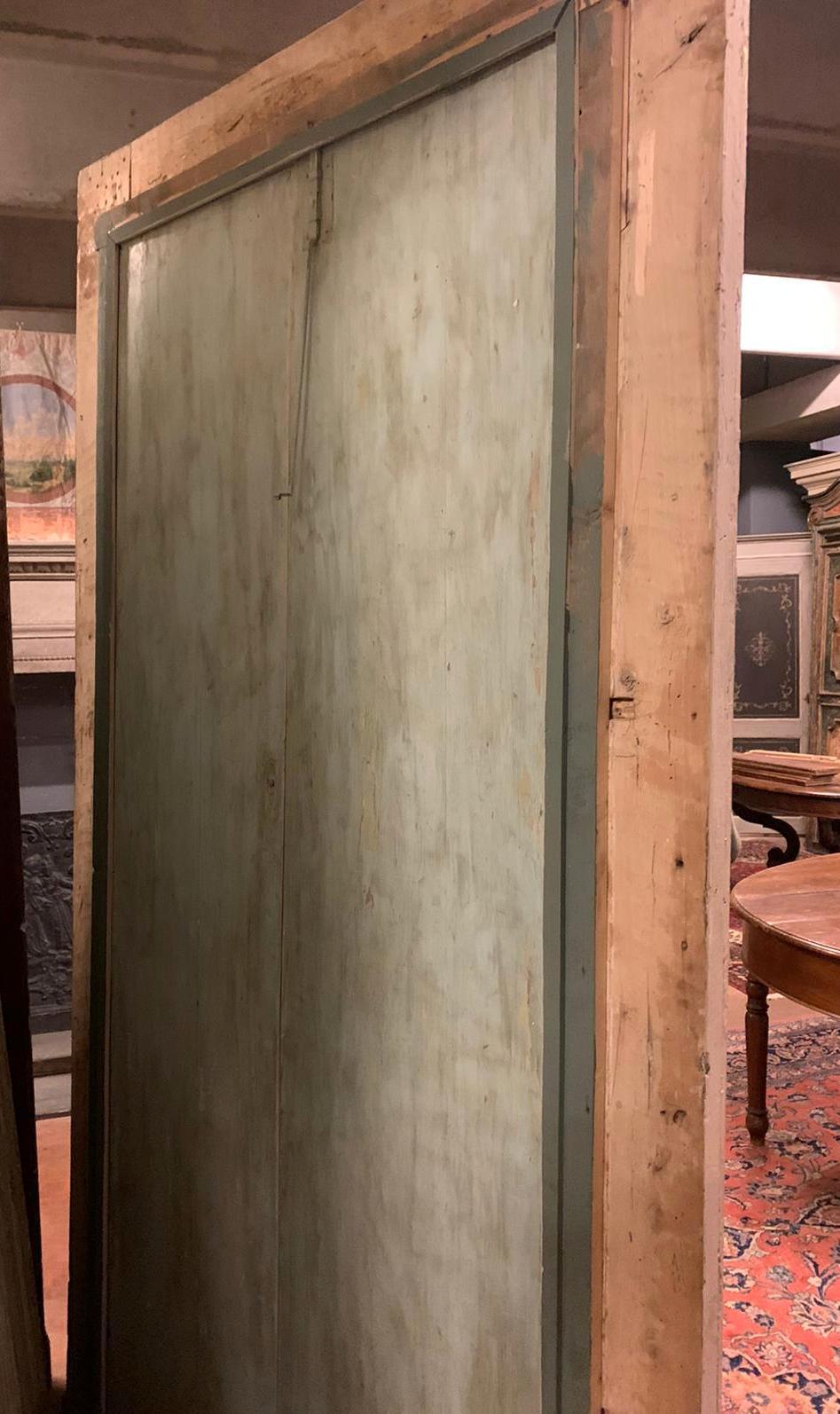 Wood Antique Double Door Lacquered/Gilded with Frame, '700 Italy For Sale