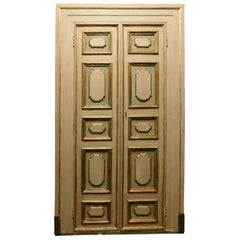 Used Double Door Lacquered/Gilded with Frame, '700 Italy