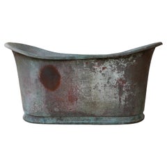 Antique Double End French Copper Bath