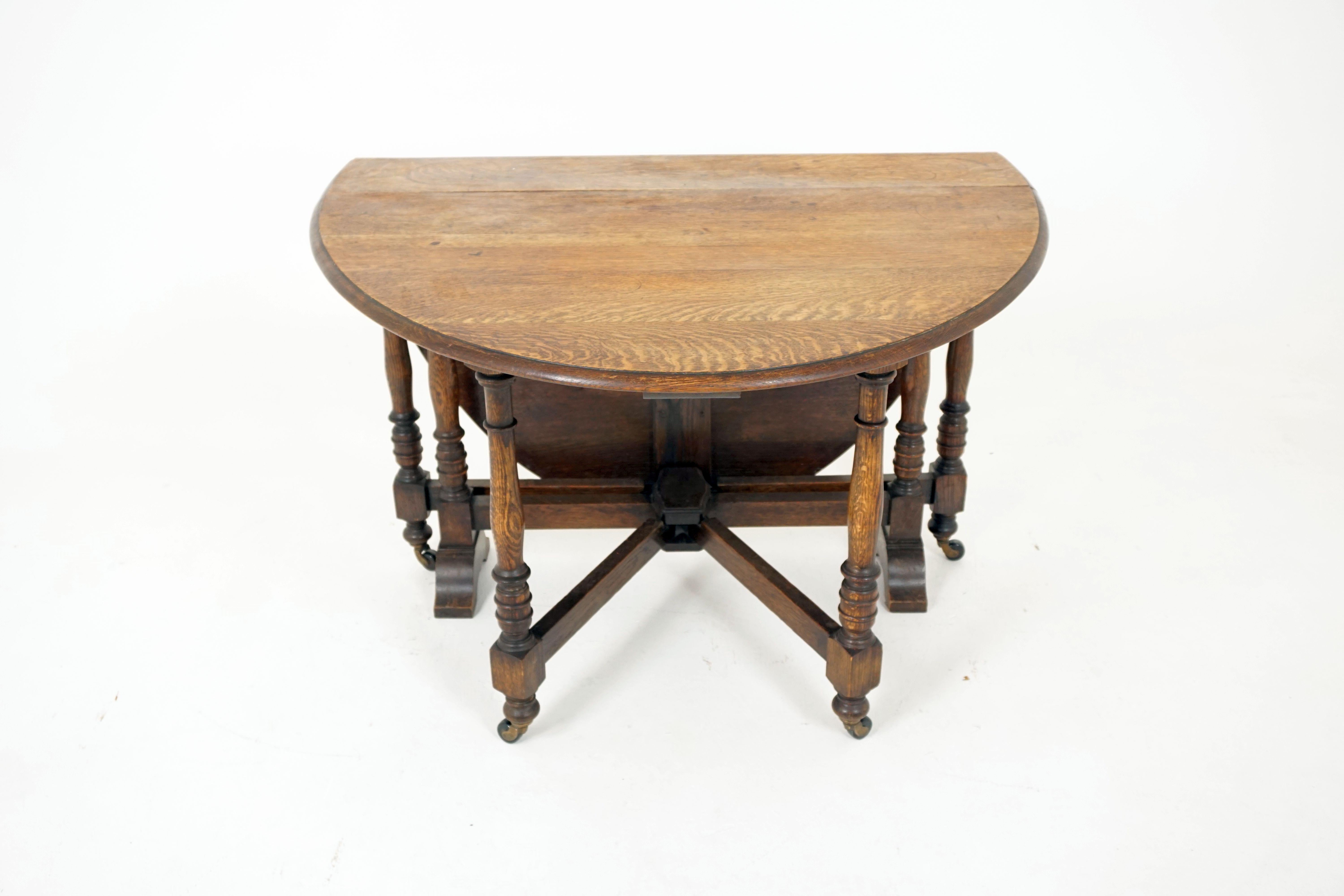 oak gateleg dining table