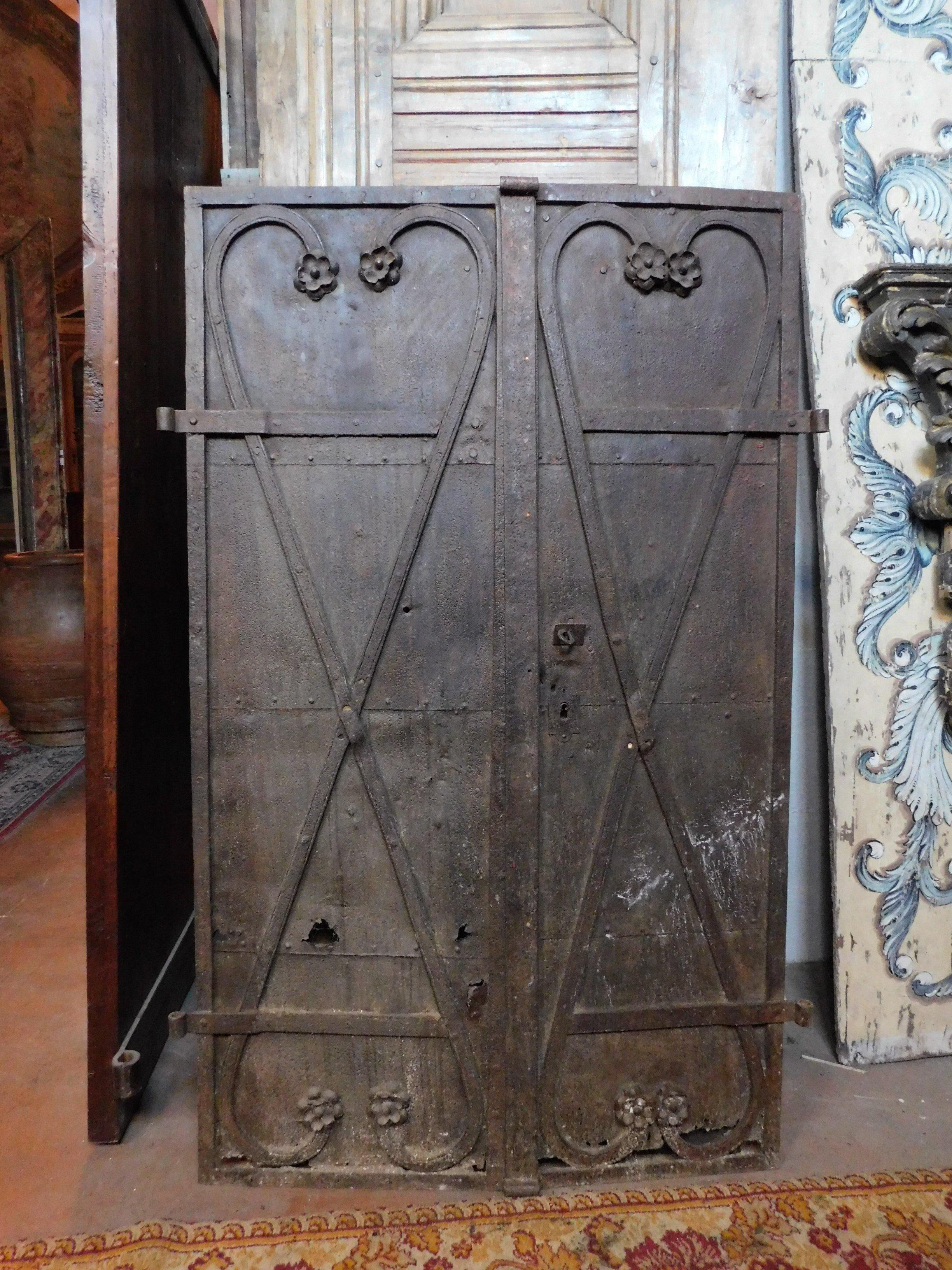 antique metal door
