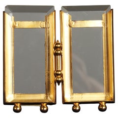 Antique Double Picture Frame, Victorian, France, 1880s, 4 x 8 cm