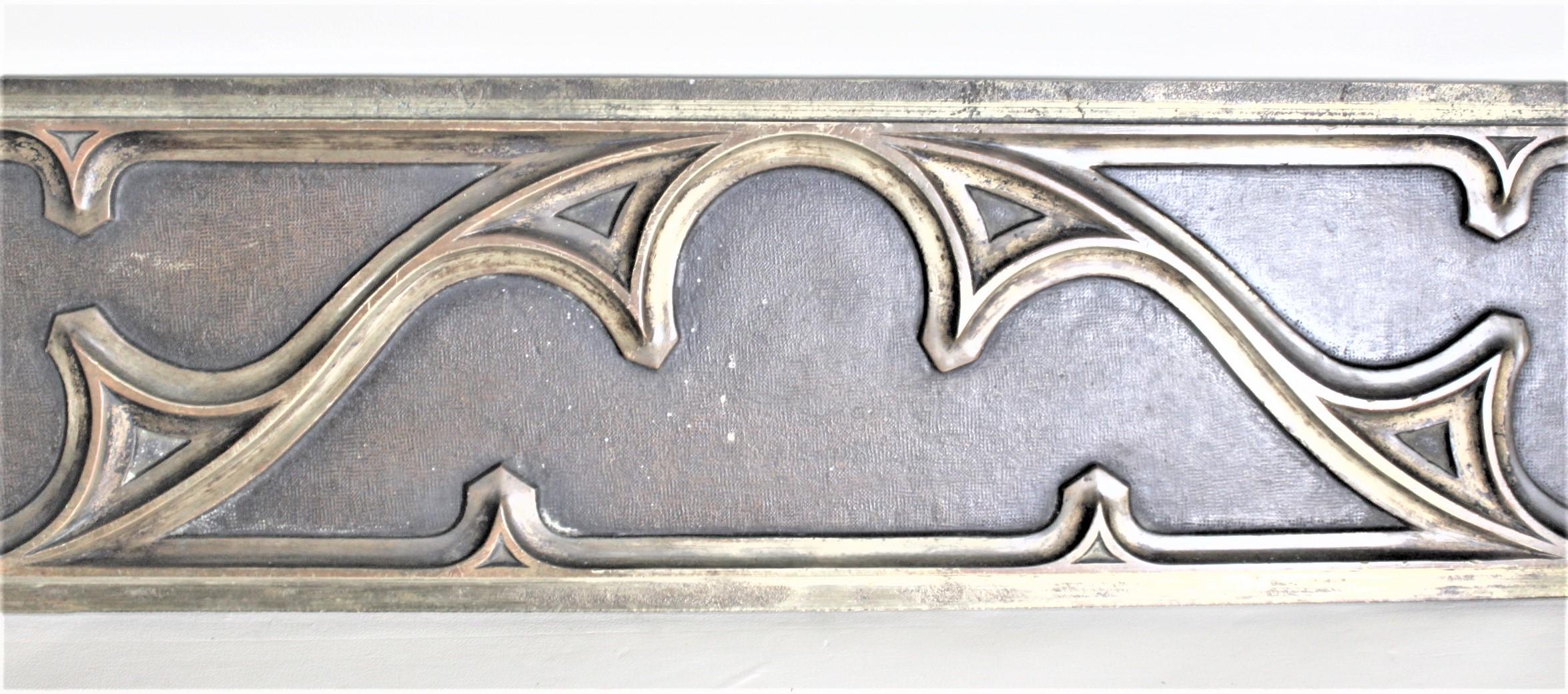 Antique Double Sided Cast Bronze or Brass Architectural Decorative Panel In Good Condition In Hamilton, Ontario